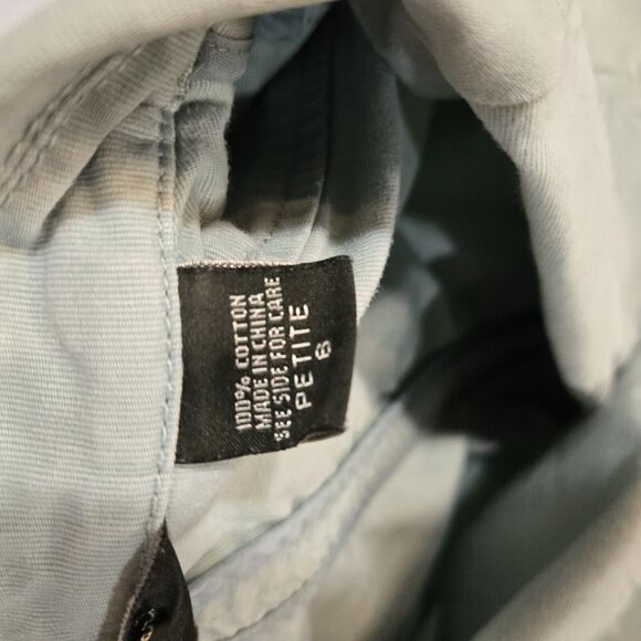 Eddie Bauer Blazer Jacket Womens 8P light green Corduroy 3 Button Notch Collar - Picture 3 of 6